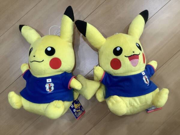 値下げ!即決! ピカチュウ サッカー日本代表 with ポケモン スーパーDXぬいぐるみ ポケットモンスター pokemon pikachu soccer not for sale