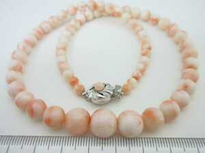 [TOP].. coral large 10.9mm necklace 32.8g loose bracele netsuke p669.