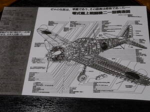 透視イラスト　日本帝国海軍　零式艦上戦闘機２１型