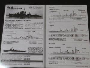 帝国海軍艦艇変遷図　駆逐艦　初春型