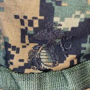 中古美品 USMC ウッドランドマーパット ブーニーハット LARGE③の画像2