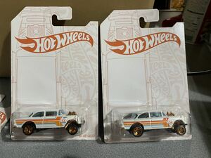 送料込2台セット ホットウィール HOTWHEELS PEARL & CHROME 55 CHEVY BEL AIR GASSER シェビー ベル エア ギャッサー