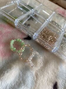 ビーズリング 【ハンドメイド】