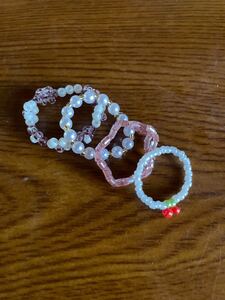 ビーズリング【ハンドメイド】