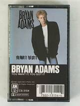 ★☆D327 BRYAN ADAMS ブライアン・アダムス YOU WANT IT,YOU GOT IT カセットテープ☆★_画像1