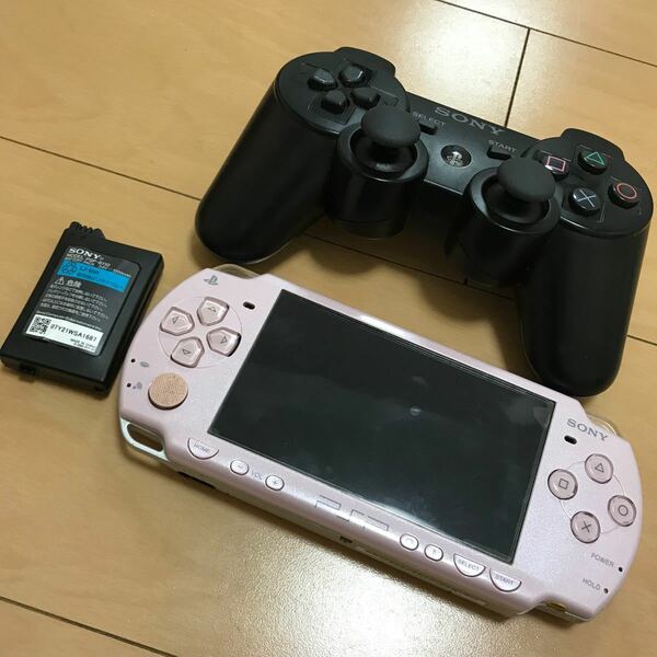 SONY PlayStation コントローラー　PSP ピンク ジャンク品 ソニー