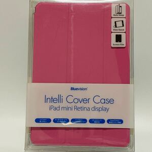 新品未使用●Bluevision iPad mini Intelli Cover Case Pink ●タブレットカバー ●apple●ピンク●ケース●保護フィルム●アップル