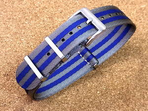 @MN-STRAP+PREMIUM-NATO|007 BOND-STRAPS SILVER-GREY&BLUE=SHELBY COLOR-STRAP* cat pohs shipping . all country anywhere free shipping 