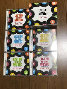 【音楽CD】LISTEN to the MUSIC ROCK&POPS BEST100 【CD5枚組】【中古】