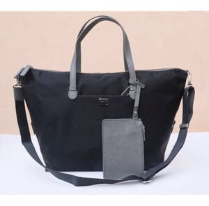 ★期間限定お値下げ アニエスベーagnes b. VOYAGE ショルダートートバッグ2way ポーチ付き 大変お得 通勤や通学用
