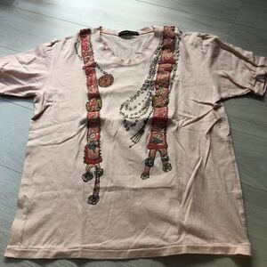  Tsumori Chisato TSUMORI CHISATO мужской мужчина короткий рукав футболка размер 2 salmon розовый tops 