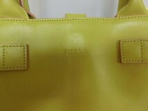 FURLA ショルダー ハンド バッグ 2way イエロー フルラ_画像2