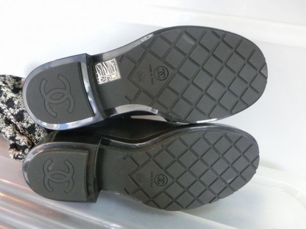 CHANEL サイドゴア ブーツ シューズ 千鳥格子 34 ブラック シャネル CHANEL サイドゴア ブーツ シューズ 千鳥格子 34 ブラック シャネル