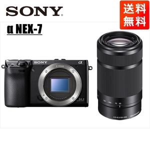 ソニー SONY NEX-7 ブラックボディ E 55-210mm 黒 望遠 レンズセット ミラーレス一眼 中古 カメラ