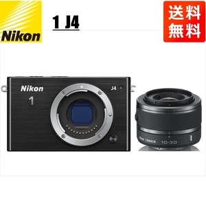 ニコン Nikon J4 ブラックボディ 10-30mm ブラック レンズセット ミラーレス一眼 カメラ 中古