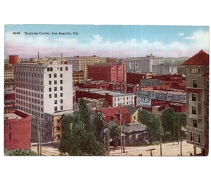 海外 絵葉書 ポストカード アメリカ BUSINESS CENTER, LOS ANGELES, CAL. 風景 建物 ヴィンテージ