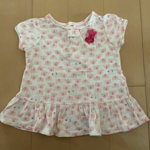  бесплатная доставка Carter's carter*s слон рисунок короткий рукав One-piece туника 6-9M 70cm примерно белый земля . розовый. . включая доставку 