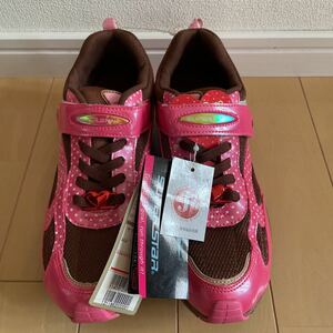  с биркой MoonStar super Star SUPER STAR спортивная обувь спортивные туфли 23.5cm точка полька-дот розовый × чай цвет стоимость доставки 510 иен ~ анонимность . возможность 