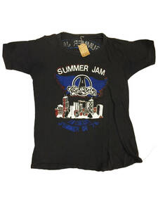 1978’S 当時モノ Summer Jam Tee 【Ｌ】Aero Smith, Foreigner 他　パキスタン製綿　パキ綿　ブートレグ