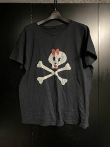 激レア　スカルTシャツ　ブラック　アートTシャツ　バンドTシャツ　スカルスマイルTシャツ