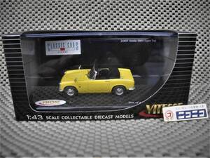 *1/43* Honda S800: Shinagawa 5*800* right steering wheel * yellow color * new goods unopened, not yet exhibition goods * Vitesse made #24901,