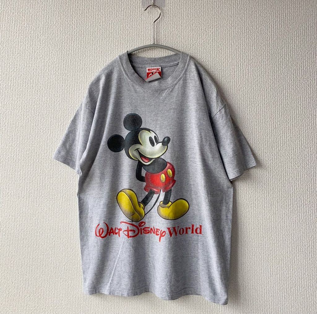ディズニー 美品 シュプリーム supreme Disneyミッキー 半袖Tシャツ L