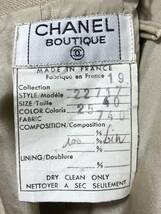 CHANEL　シャネル　ヴィンテージ スカート　22717　手書きタグ ココマークボタン 総丈61ｃｍ　サイズ40　素材リネン(麻)？_画像6