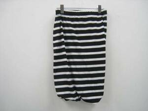 GAP Gap border skirt XS new goods black × white 