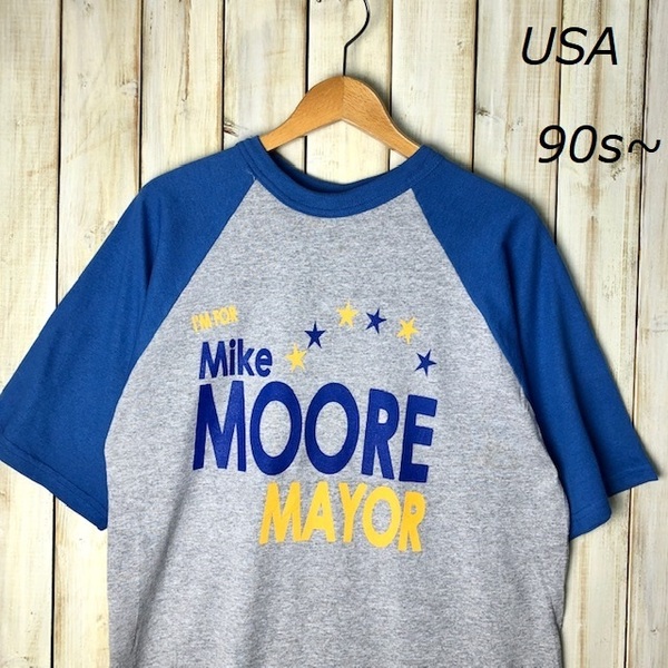 T●248 USA古着 90s~ 両面 切り替え ベースボールTシャツ L オールド ヴィンテージ アメリカ古着 AUGUSTA