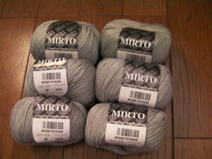 春夏糸*MIRTO*MADE IN ITALY*綿混*コットン混*６玉