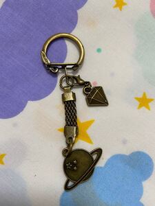 キーリング キーホルダー 飾り 手作り 金古美