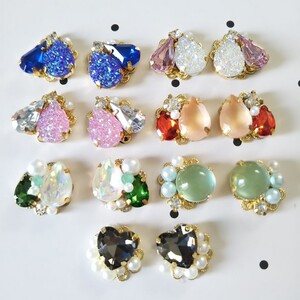 【17mm】ハンドメイド カボション ビジューパーツ