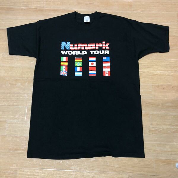 90s00s Numark WORLD TOUR 万国旗 DJ Tシャツ XL