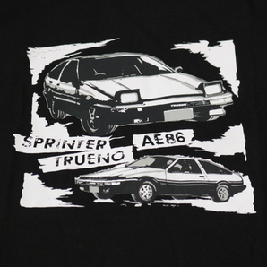 TOYOTA SPRINTER TRUENO AE86 Tシャツ 黒 メンズLL トヨタ スプリンター トレノ 新品 未使用 の画像1