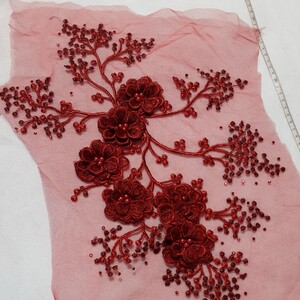 ハンドメイド刺繍花モチーフ