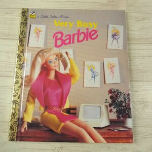 絵本[バービー Very Busy Barbie] バービー 英語絵本 洋書 Little Golden Book