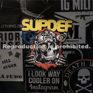 実物 SUPDEF Mini Ripper ステッカー スラップ 入手困難 激レア / SuperiorDefense HousePartyDistro SpiritusSystems Qilo one7six fog