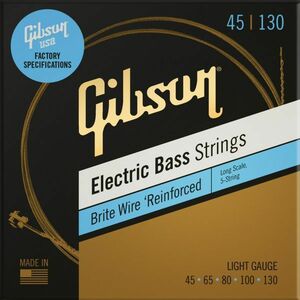★Gibson ギブソン SBG5-LSL [45-130] Brite Wire Long Scale 5-Strings/Light 5弦ベース 1セット★新品メール便