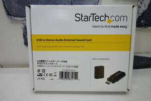 Startech　USB　ステレオオーディオ対応　外付けサウンドカード　ICUSBAUDIOB [2]