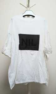 niruzNILOS 18AW Logo лоскутное шитье cut and sewn футболка белый размер 3