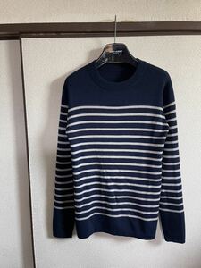 【良品】【レターパックプラス対応】 ATTACHMENT アタッチメント BORDER KNIT ボーダーニット セーター 即決早い者勝ち