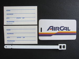 エアカリフォルニア■AIR CAL■アメリカン航空■バゲージタグ■1980's前半