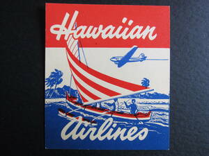 ハワイアン航空■DC-3■ダグラス■ダコタ■ヴィンテージラベル■1940's