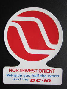 Northwest Orient Airlines (1947-1986) ■ DC-10 ■ Northwest Orient ■ McDanel Douglas ■ Наклейка ■ Последняя половина 1970-х годов