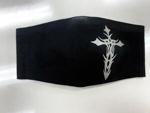 ハンドメイド シンプル黒 十字架B クロス カバー タトゥー風 インナー