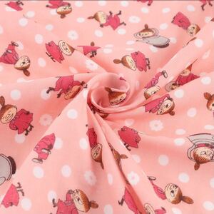 リトルミイ 生地 ハギレ ハンドメイド ムーミン 北欧 ダブルガーゼ ミィ ミー ニョロニョロ 北欧雑貨