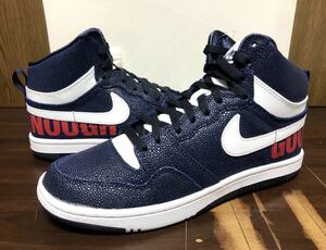 15年製 NIKE COURT FORCE SP FRAGMENT GOOD ENOUGH ナイキ コートフォース フラグメント グッドイナフ 藤原ヒロシ【814913-414】紺 US8.5