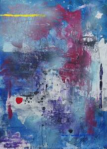 Hiroshi Miyamoto-abstract painting 2021DR-155 Ubiquitous