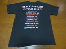 ＢＬＡＣＫ　ＳＡＢＢＡＴＨ　２０１４　ブラックサバス　半袖　ツアープリントティーシャツ　黒　Ｌ　メキシコ製_画像3