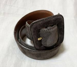  beautiful goods Italy made EMPORIO ARMANI Emporio Armani leather cow leather s.-do belt 70/29